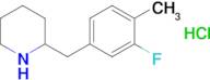 2-(3-Fluoro-4-methylbenzyl)piperidine hydrochloride