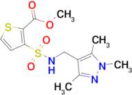 Methyl 3-(N-((1,3,5-trimethyl-1H-pyrazol-4-yl)methyl)sulfamoyl)thiophene-2-carboxylate