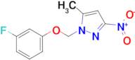 1-((3-Fluorophenoxy)methyl)-5-methyl-3-nitro-1H-pyrazole