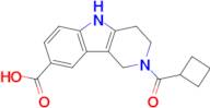 2-(Cyclobutanecarbonyl)-2,3,4,5-tetrahydro-1H-pyrido[4,3-b]indole-8-carboxylic acid