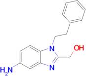 (5-Amino-1-phenethyl-1H-benzo[d]imidazol-2-yl)methanol