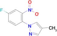 1-(4-Fluoro-2-nitrophenyl)-4-methyl-1H-pyrazole