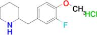 2-(3-Fluoro-4-methoxybenzyl)piperidine hydrochloride