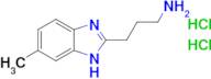 3-(6-methyl-1H-1,3-benzodiazol-2-yl)propan-1-amine dihydrochloride