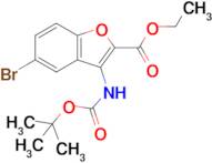 Ethyl 5-bromo-3-((tert-butoxycarbonyl)amino)benzofuran-2-carboxylate