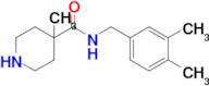 N-(3,4-dimethylbenzyl)-4-methylpiperidine-4-carboxamide