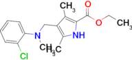 Ethyl 4-(((2-chlorophenyl)(methyl)amino)methyl)-3,5-dimethyl-1H-pyrrole-2-carboxylate