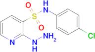 N-(4-chlorophenyl)-2-hydrazinylpyridine-3-sulfonamide