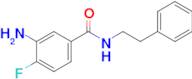 3-Amino-4-fluoro-N-phenethylbenzamide