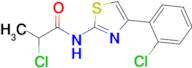 2-Chloro-N-(4-(2-chlorophenyl)thiazol-2-yl)propanamide