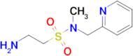 2-Amino-N-methyl-N-(pyridin-2-ylmethyl)ethane-1-sulfonamide