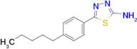 5-(4-Pentylphenyl)-1,3,4-thiadiazol-2-amine