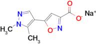 Sodium 5-(1,5-dimethyl-1H-pyrazol-4-yl)isoxazole-3-carboxylate