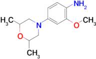 4-(2,6-Dimethylmorpholino)-2-methoxyaniline