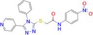 N-(4-nitrophenyl)-2-((4-phenyl-5-(pyridin-4-yl)-4H-1,2,4-triazol-3-yl)thio)acetamide