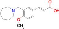 (E)-3-(3-(azepan-1-ylmethyl)-4-methoxyphenyl)acrylic acid