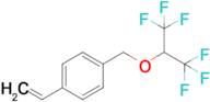 1-(((1,1,1,3,3,3-Hexafluoropropan-2-yl)oxy)methyl)-4-vinylbenzene