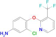 3-Chloro-4-((3-(trifluoromethyl)pyridin-2-yl)oxy)aniline