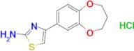 4-(3,4-Dihydro-2H-benzo[b][1,4]dioxepin-7-yl)thiazol-2-amine hydrochloride