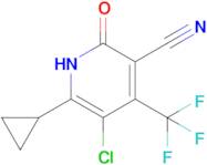 5-chloro-6-cyclopropyl-2-oxo-4-(trifluoromethyl)-1,2-dihydropyridine-3-carbonitrile