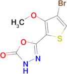 5-(4-bromo-3-methoxythiophen-2-yl)-2,3-dihydro-1,3,4-oxadiazol-2-one