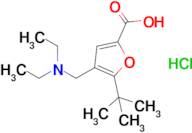 5-(Tert-butyl)-4-((diethylamino)methyl)furan-2-carboxylic acid hydrochloride