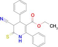 Ethyl 5-cyano-2,4-diphenyl-6-thioxo-1,4,5,6-tetrahydropyridine-3-carboxylate