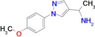 1-(1-(4-Methoxyphenyl)-1H-pyrazol-4-yl)ethan-1-amine