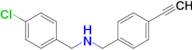 N-(4-chlorobenzyl)-1-(4-ethynylphenyl)methanamine