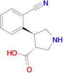 (3R,4S)-4-(2-cyanophenyl)pyrrolidine-3-carboxylic acid