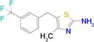 4-Methyl-5-(3-(trifluoromethyl)benzyl)thiazol-2-amine