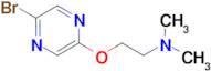2-((5-Bromopyrazin-2-yl)oxy)-N,N-dimethylethan-1-amine
