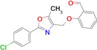 2-((2-(4-Chlorophenyl)-5-methyloxazol-4-yl)methoxy)benzaldehyde