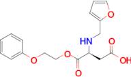 (S)-3-((furan-2-ylmethyl)amino)-4-oxo-4-(2-phenoxyethoxy)butanoic acid