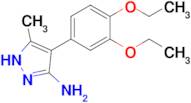 4-(3,4-Diethoxyphenyl)-5-methyl-1H-pyrazol-3-amine