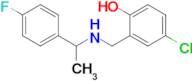 4-Chloro-2-(((1-(4-fluorophenyl)ethyl)amino)methyl)phenol