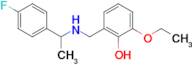 2-Ethoxy-6-(((1-(4-fluorophenyl)ethyl)amino)methyl)phenol