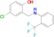 4-Chloro-2-(((2-(trifluoromethyl)phenyl)amino)methyl)phenol