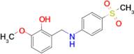 2-Methoxy-6-(((4-(methylsulfonyl)phenyl)amino)methyl)phenol