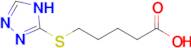 5-(4H-1,2,4-triazol-3-ylsulfanyl)pentanoic acid