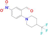 5-Nitro-2-(4-(trifluoromethyl)piperidin-1-yl)benzaldehyde