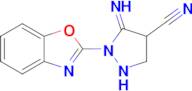1-(1,3-benzoxazol-2-yl)-5-iminopyrazolidine-4-carbonitrile
