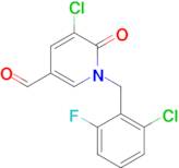 5-Chloro-1-(2-chloro-6-fluorobenzyl)-6-oxo-1,6-dihydropyridine-3-carbaldehyde