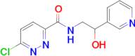 6-Chloro-N-(2-hydroxy-2-(pyridin-3-yl)ethyl)pyridazine-3-carboxamide