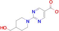 2-(4-(Hydroxymethyl)piperidin-1-yl)pyrimidine-5-carboxylate