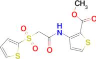 Methyl 3-(2-(thiophen-2-ylsulfonyl)acetamido)thiophene-2-carboxylate