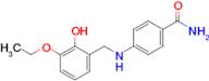 4-((3-Ethoxy-2-hydroxybenzyl)amino)benzamide