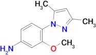 4-(3,5-Dimethyl-1H-pyrazol-1-yl)-3-methoxyaniline