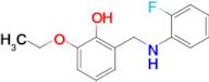 2-Ethoxy-6-(((2-fluorophenyl)amino)methyl)phenol