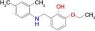 2-(((2,4-Dimethylphenyl)amino)methyl)-6-ethoxyphenol